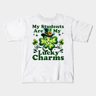 St Patrick's Day Teacher My Students are My Lucky Charms Kids T-Shirt